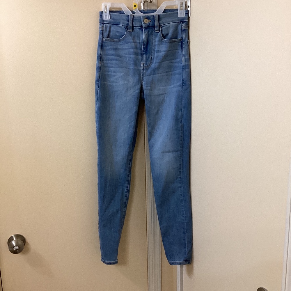 AE NE(X)T LEVEL STRETCH Curvy Super Hi-Rise Jeggings Size 2 Regular